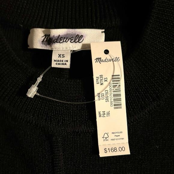 Madewell Women's XS Sweater Dress Maxi Long Sleeve Merino Wool Blend Knit - Picture 6 of 14